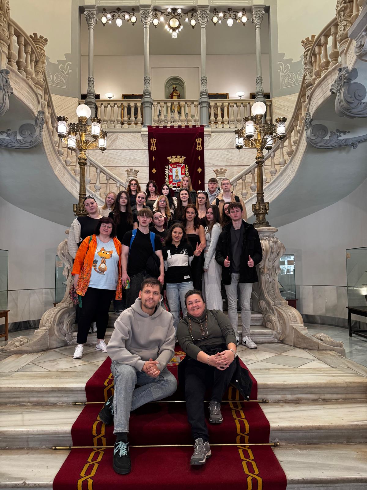 Visita de alumnos de Letonia