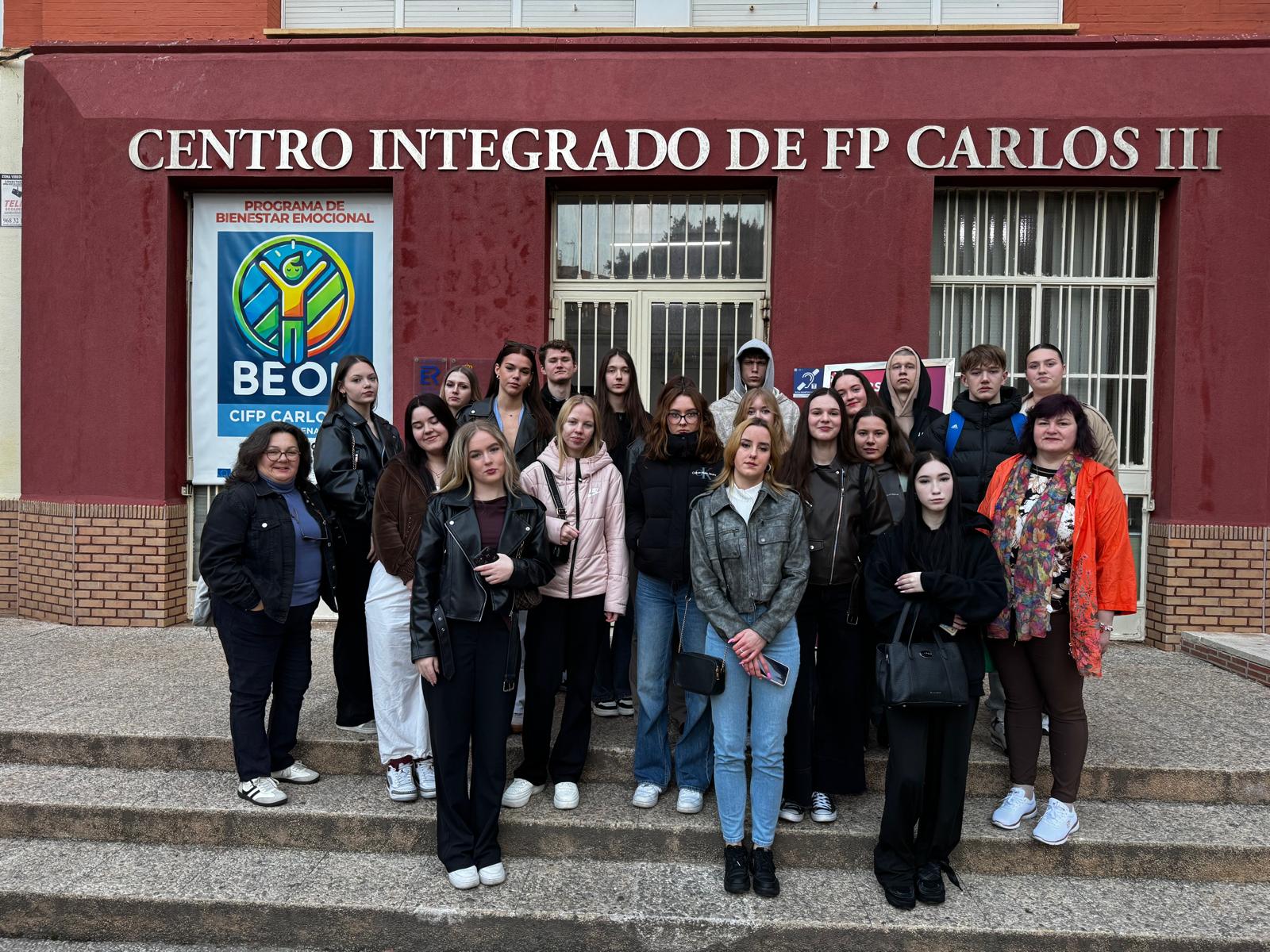 Visita de alumnos de Letonia