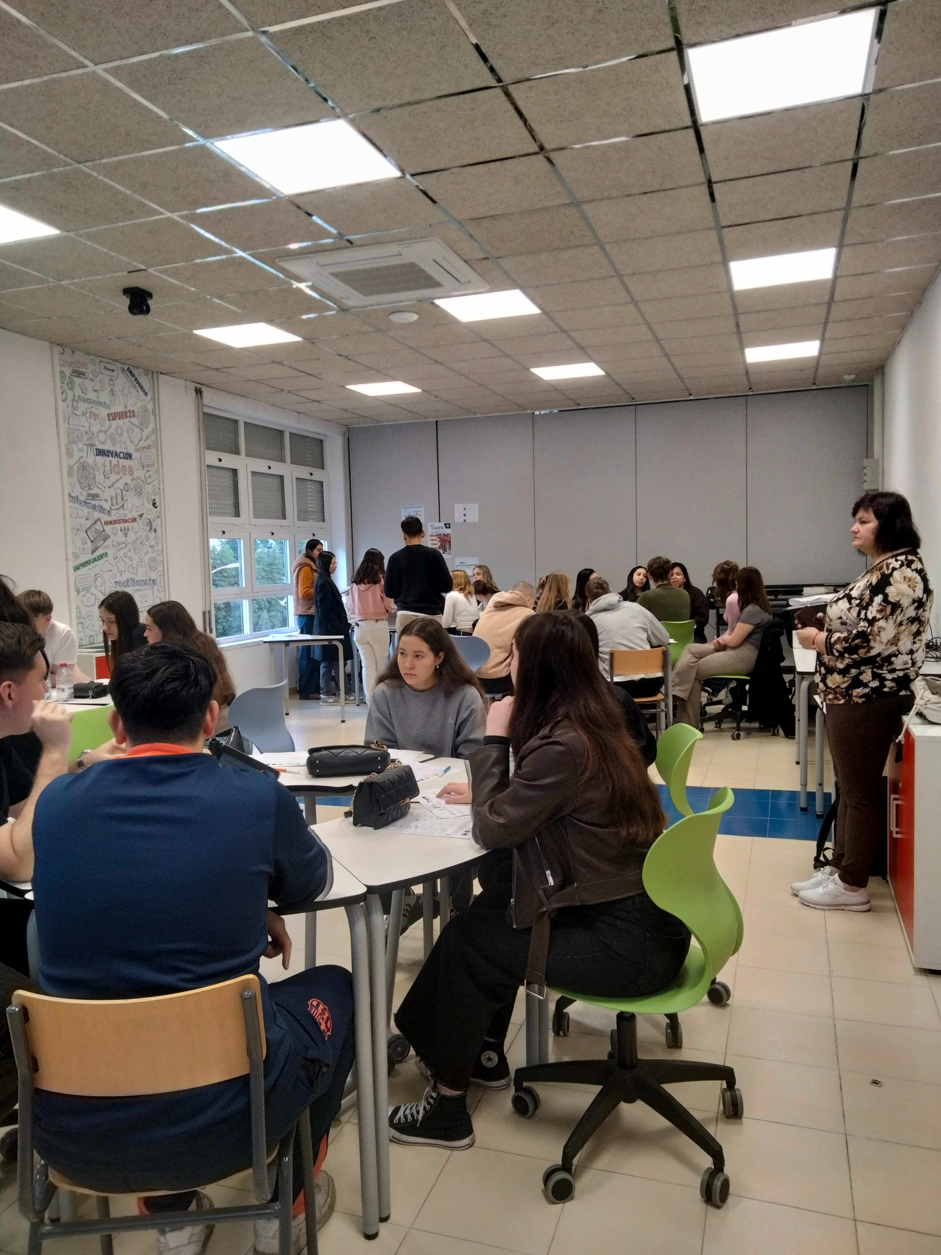 Visita de alumnos de Letonia