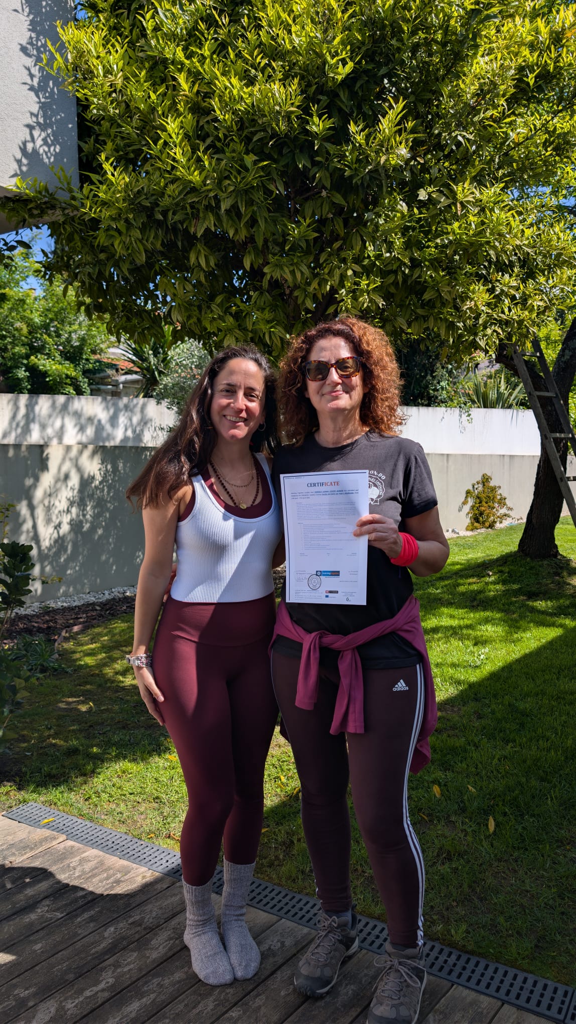 Vero con la profe Roc&iacute;o Cervino